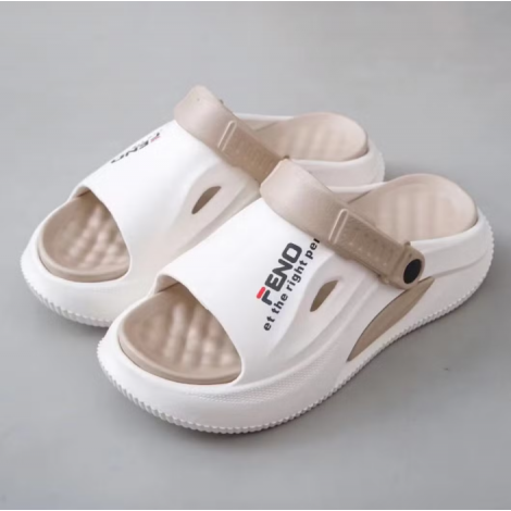 Papuci tip crocs Fino crem new easter