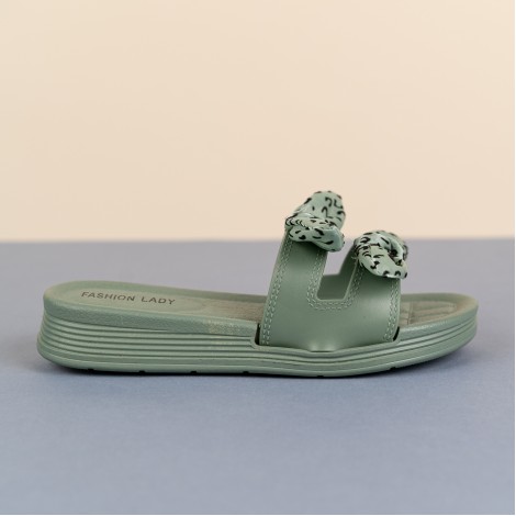 Papuci Lady green