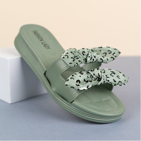 Papuci Lady green