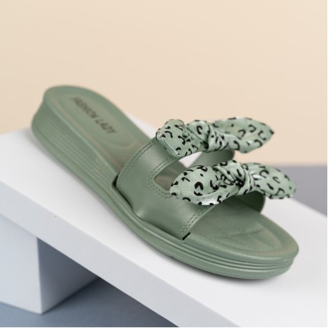 Papuci Lady green