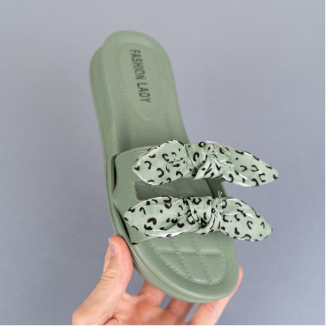 Papuci Lady green