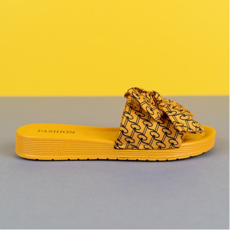 Papuci Paola yellow