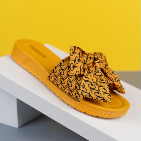 Papuci Paola yellow
