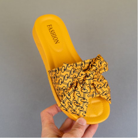 Papuci Paola yellow