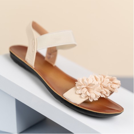 Sandale Flower brown