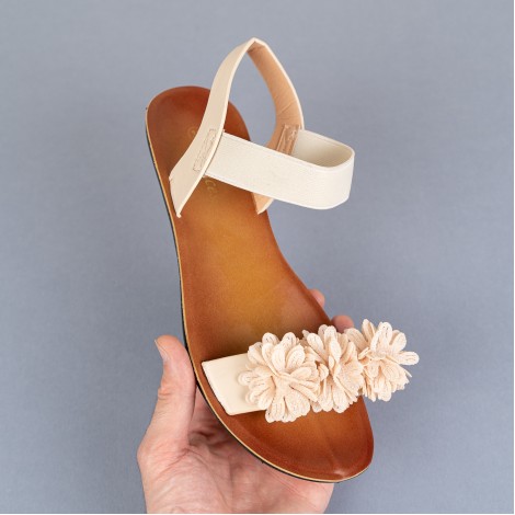 Sandale Flower brown