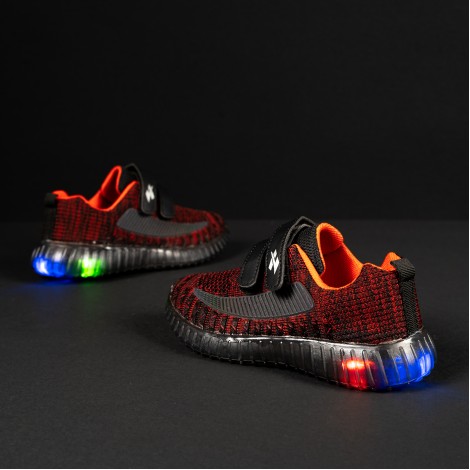 Pantofi Sport cu luminite Anelis rosii