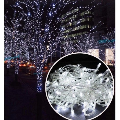 Instalatie brad cu 320 LED-uri, alb