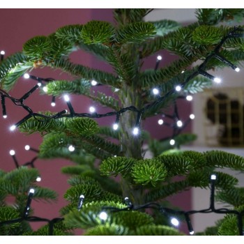 Instalatie brad cu 320 LED-uri, alb