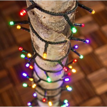 Instalatie de brad, 100 led-uri , 7 metri, 8 jocuri lumini, multicolor 