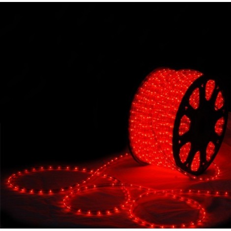 Instalatie tip furtun luminos, 8 jocuri de lumini, 10m, lumina rosie