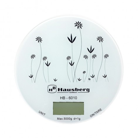 Cantar bucatarie Hausberg HB-6010, 5 kg, functie scadere ambalaj, ecran LCD, cu baterii