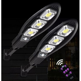 Set 2 X Proiector 80 W cu incarcare solara si telecomanda