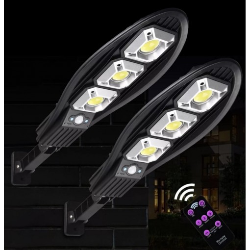 Set 2 X Proiector 80 W cu incarcare solara si telecomanda