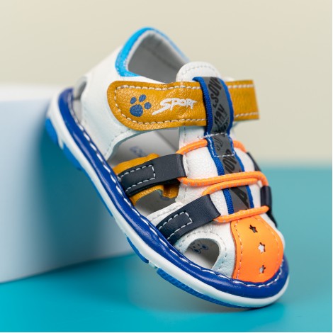 Sandale Sava orange, cu sunete