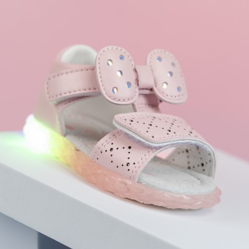 Sandale Scot roz, cu luminite