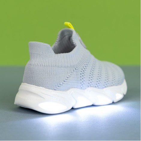 Pantofi Sport cu luminite Paco gri