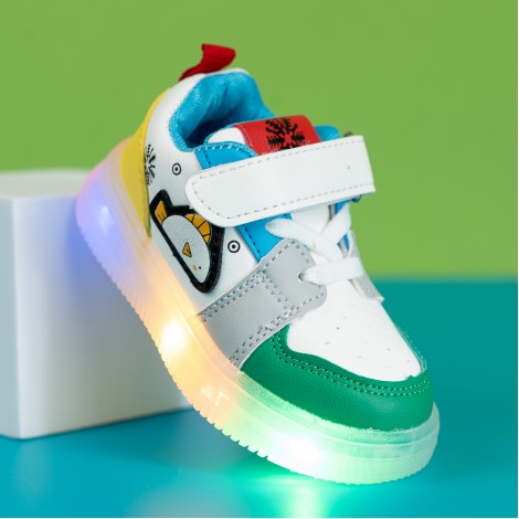 Pantofi Sport cu luminite Arigo green