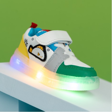 Pantofi Sport cu luminite Arigo green