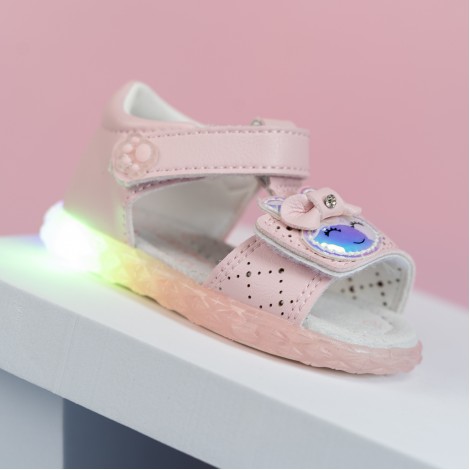 Sandale Flavi Roz cu luminite Sandale Flavi Roz cu luminite