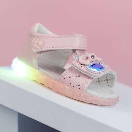 Sandale Flavi Roz cu luminite
