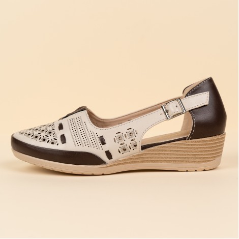 Pantofi Mirele bej