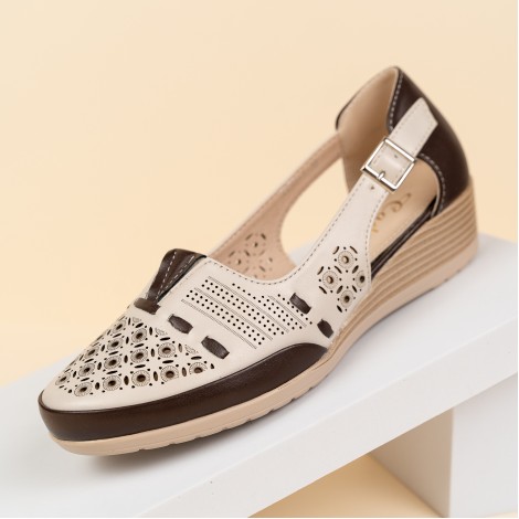 Pantofi Mirele bej