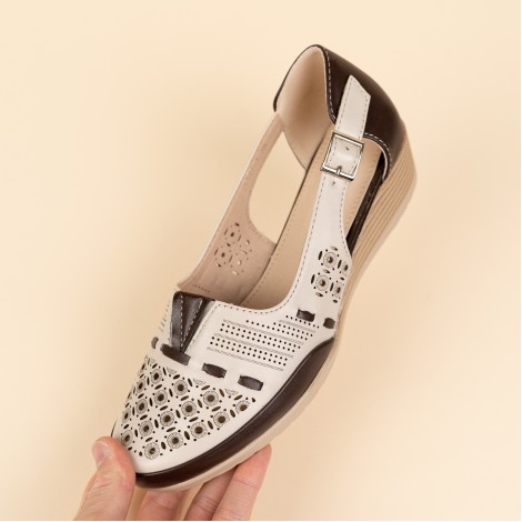 Pantofi Mirele bej