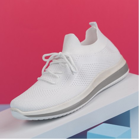 Pantofi scoala Sport Amy white Pantofi scoala Sport Amy white