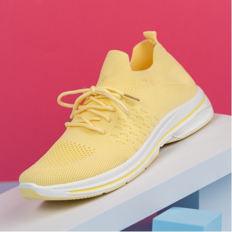 Pantofi scoala Sport Amy yellow