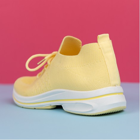 Pantofi scoala Sport Amy yellow