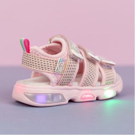 Sandale Abir Roz cu luminite Sandale Abir Roz cu luminite