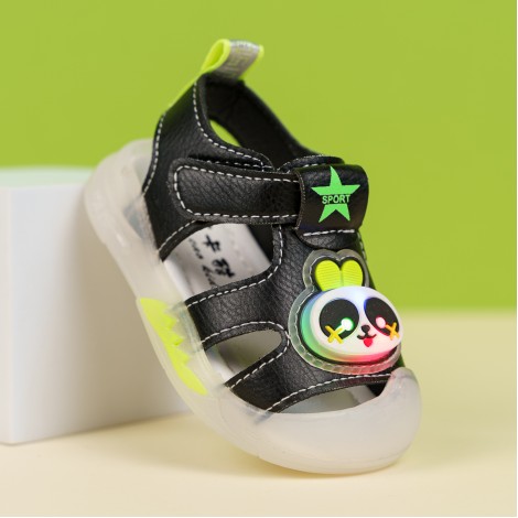 Sandale Alvaro negre, cu luminite Sandale Alvaro negre, cu luminite