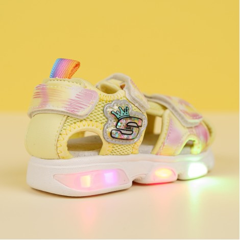 Sandale Brett yellow, cu luminite
