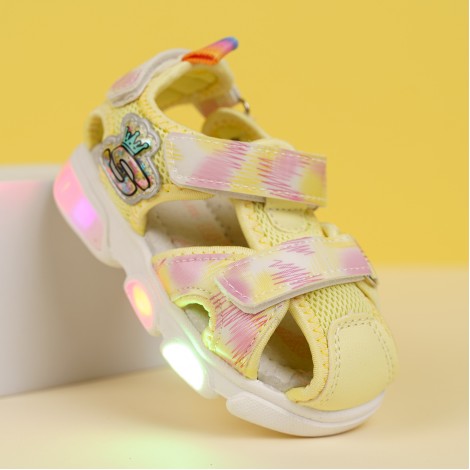 Sandale Brett yellow, cu luminite