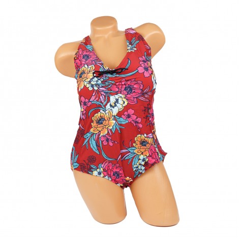 Costum de baie Meda, rosu, intreg