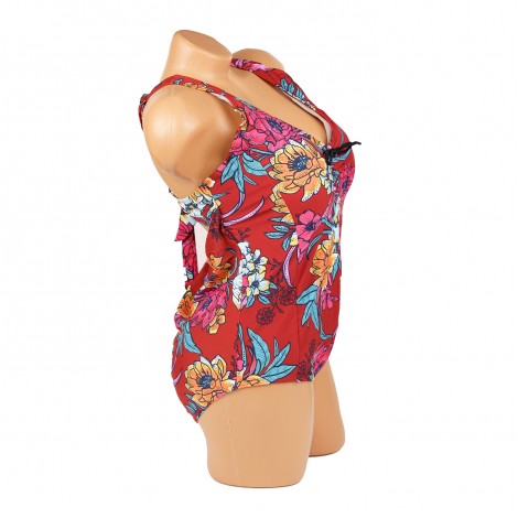 Costum de baie Meda, rosu, intreg