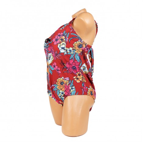 Costum de baie Meda, rosu, intreg