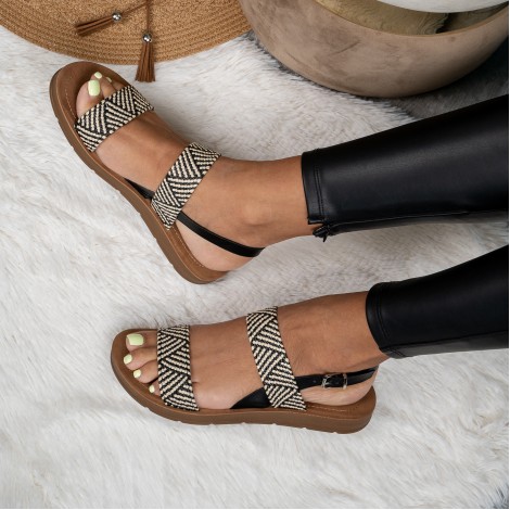 Sandale Vivid black