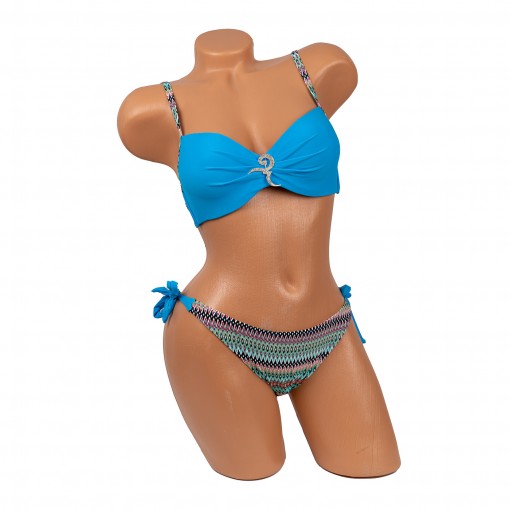 Costum de baie Antonia, albastru, 2 piese