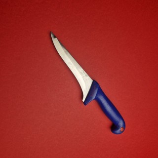 Cutit macelarie injunghiat Gama 28cm, lama 14cm otel inox, maner abs albastru FeroCut