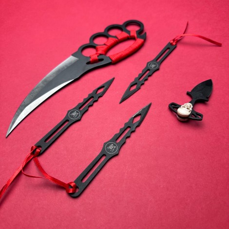 Set HOBBY 5 piese, lama otel inox, diverse modele, SKULL