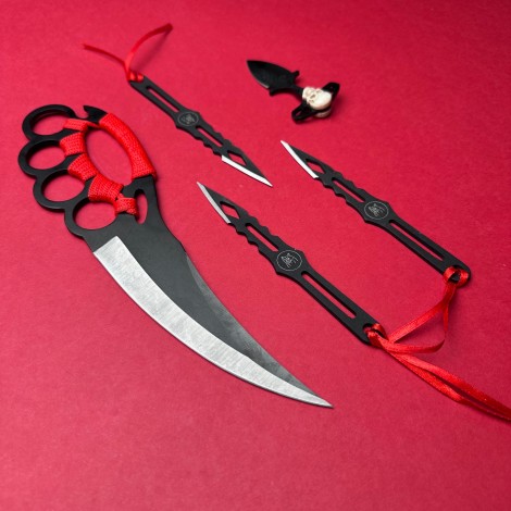 Set HOBBY 5 piese, lama otel inox, diverse modele, SKULL