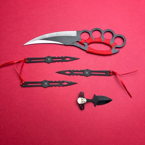 Set HOBBY 5 piese, lama otel inox, diverse modele, SKULL