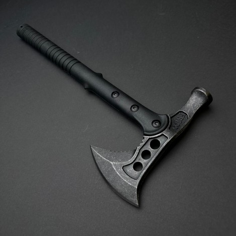 Toporisca si ciocan 2in1 tactica, camping si drumetii 40cm, lama otel inoxidabil