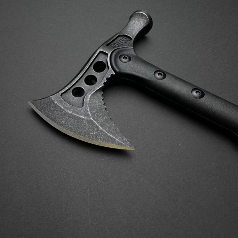 Toporisca si ciocan 2in1 tactica, camping si drumetii 40cm, lama otel inoxidabil