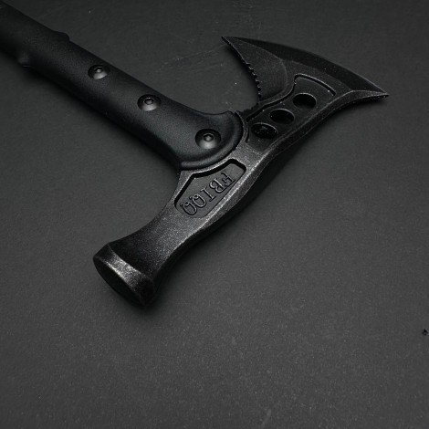 Toporisca si ciocan 2in1 tactica, camping si drumetii 40cm, lama otel inoxidabil