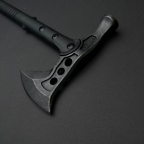 Toporisca si ciocan 2in1 tactica, camping si drumetii 40cm, lama otel inoxidabil