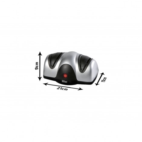 Ascutitor de cutite electric Zilan ZLN2168 Gri, cu 2 nivele de ascutire, 40W