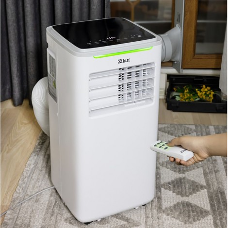 Aer conditionat mobil Zilan ZLN1047 3 in 1, 9000Btu/h, Wifi, Timer, Display LED, temperatura 7-35 grade C